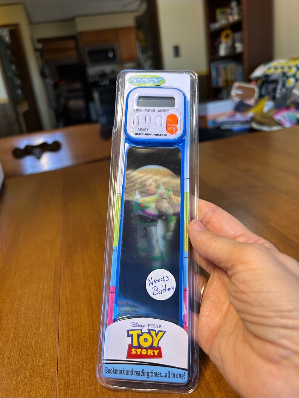 Disney Toy Story Buzz Lightyear Bookmark Timer - Blue, Green, Purple